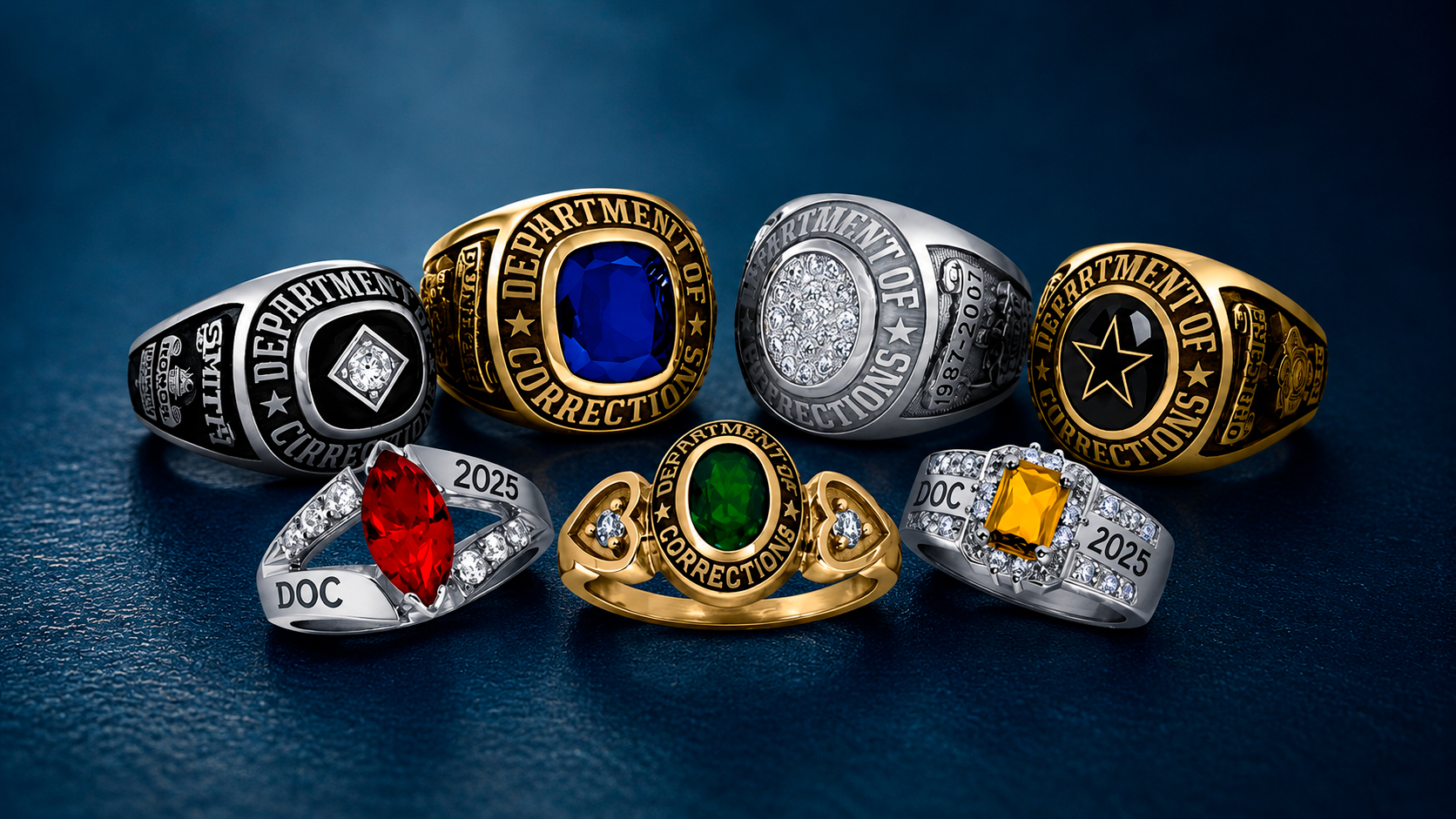 Department of Corrections Law Enforcement & First Responders Rings
