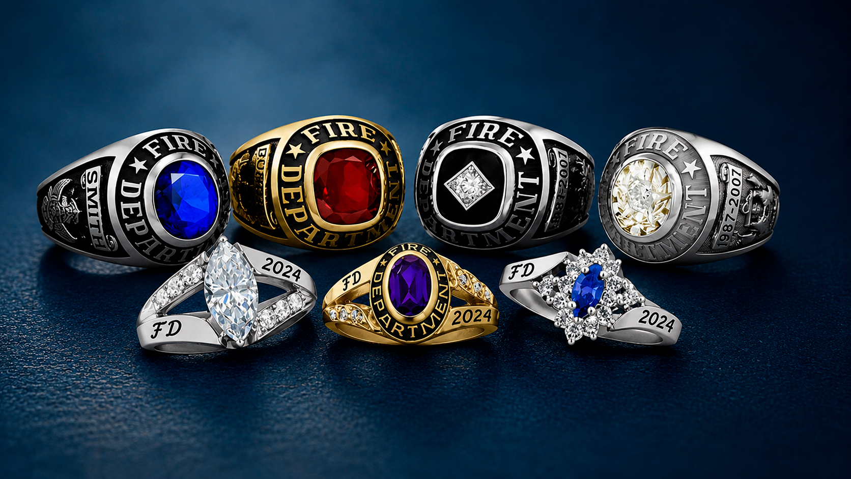 Fire Department Law Enforcement & First Responders Rings