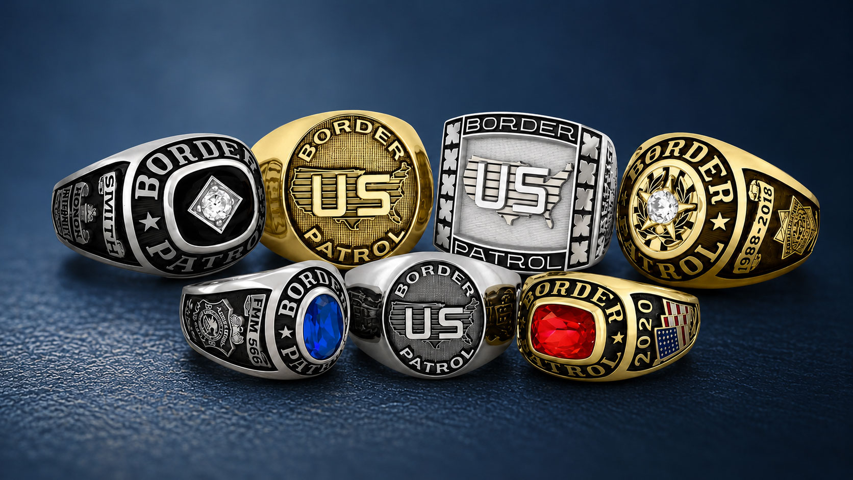 Border Patrol Federal Agency Rings