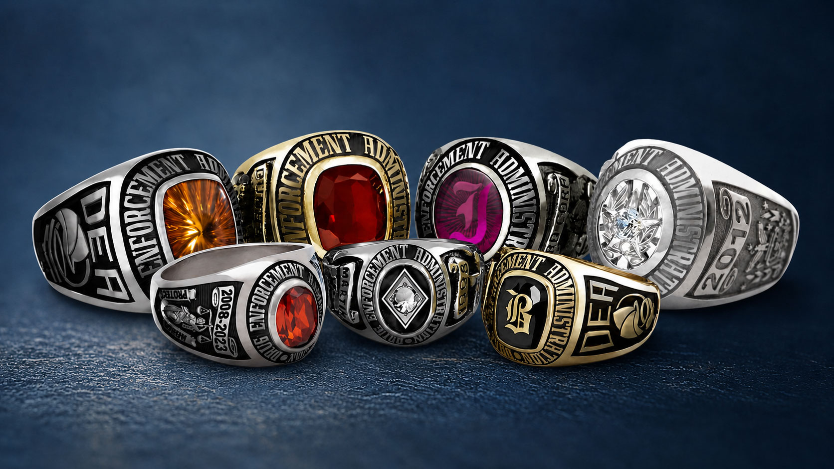 D.E.A. Federal Agency Rings