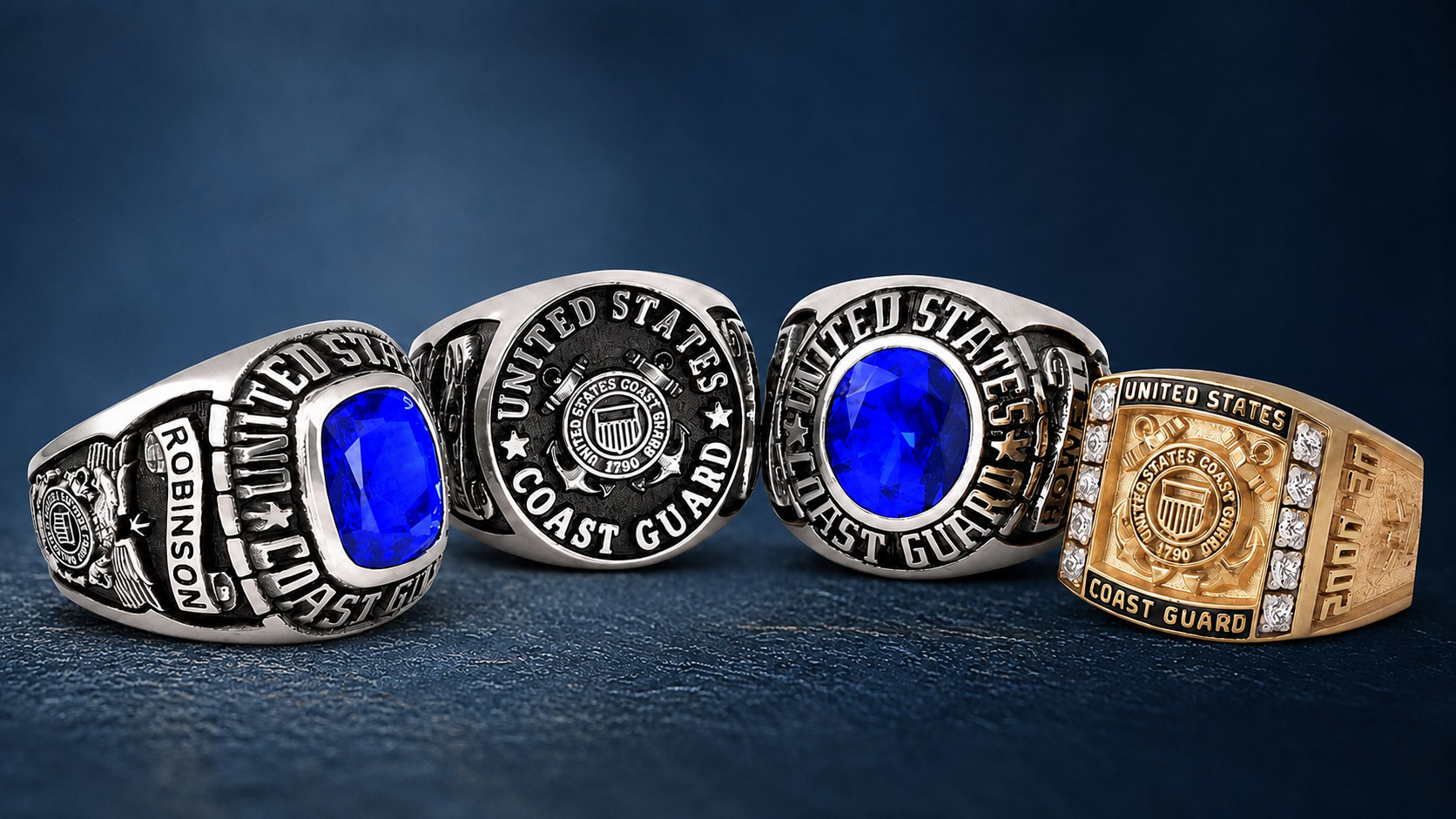 U.S. Coast Guard Military Rings